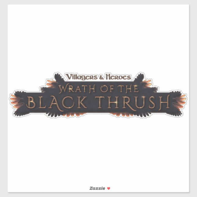 Adesivo Thrush Preto (Folha)