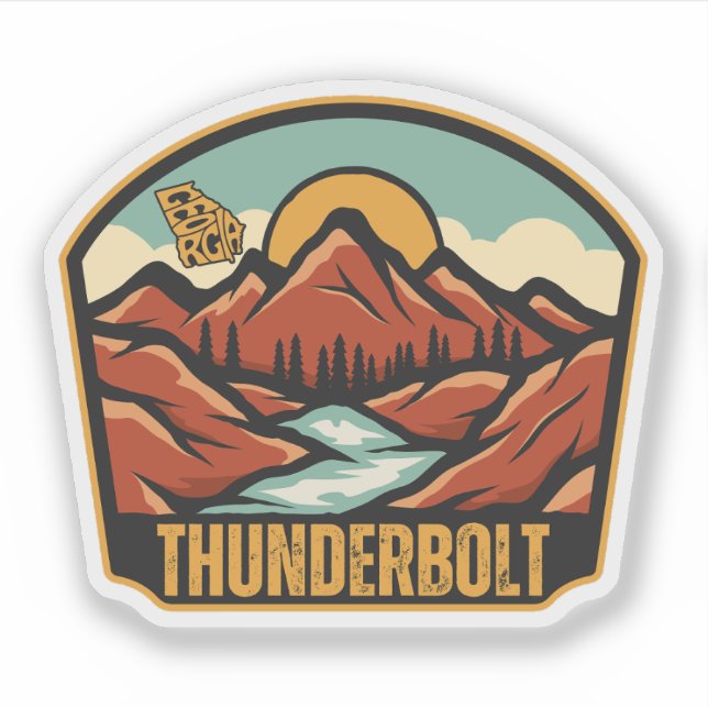 Adesivo Thunderbolt, Geórgia (Frente)