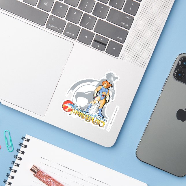 Adesivo ThunderCats | Lion-O Halfttone Shadow Graphic (Notebook com iPhone)