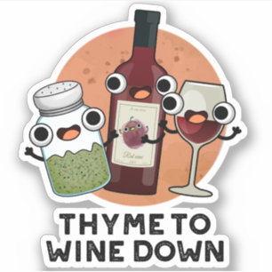 Adesivo Thyme Para Vidir Engraçada