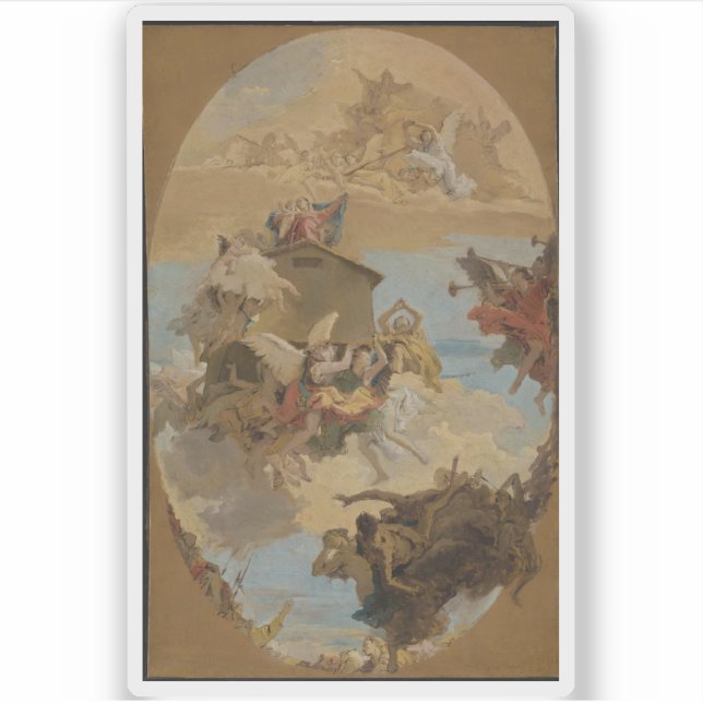 Adesivo Tiepolo - O Milagre da Santa Casa de Loreto (Frente)