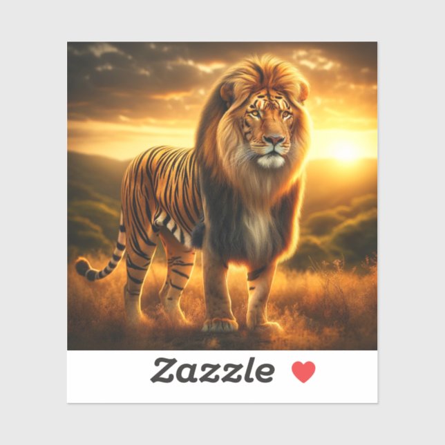 Adesivo Tiger Lion (Folha)