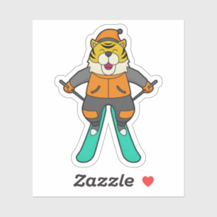 Adesivo Tiger Skier Ski