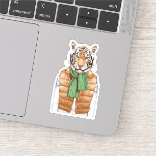 Adesivo Tigre para baixo