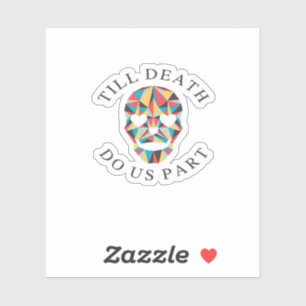 Adesivo Til Death Nos Engraçado E Clássico Halloween