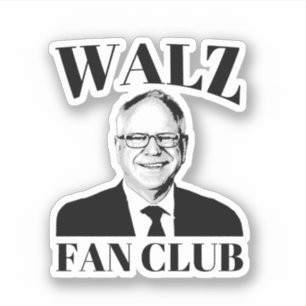 Adesivo Tim Walz Fan Club