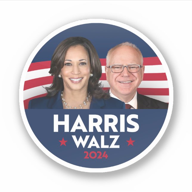 Adesivo Tim Walz Fan Club (Frente)