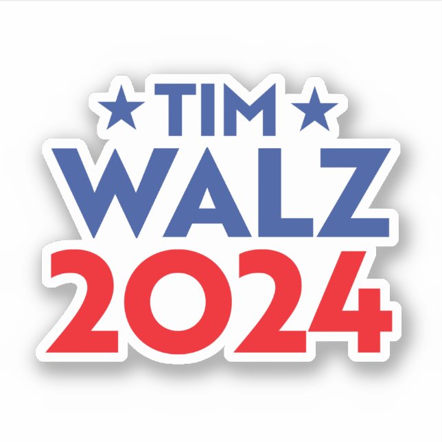 Adesivo Tim Walz Fan Club (Frente)