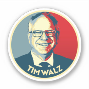 Adesivo Tim Walz Fan Club