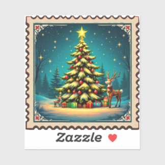 Adesivo timbre de noel