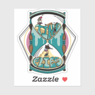 Adesivo Time Flies Sticker