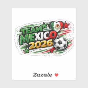Adesivo TIME MÉXICO 2026 Fã do MÉXICO Orgulho Mexicano F
