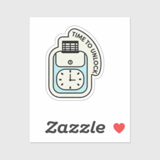 Adesivo Time to Unlock Digital