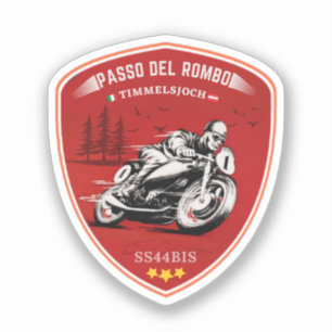 Adesivo Timmelsjoch - passo del rombo motorbike trip