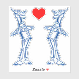 Adesivo Tin Woodman em pé no Denslow Wonmagmago Wizard