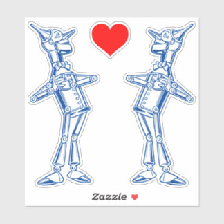 Adesivo Tin Woodman em pé no Denslow Wonmagmago Wizard