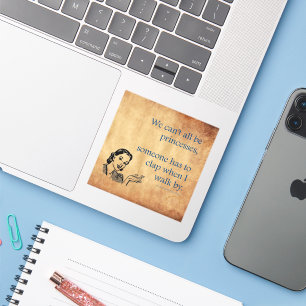 Adesivo Tinta de 50 engraçada da Princesa SlipperyJoe