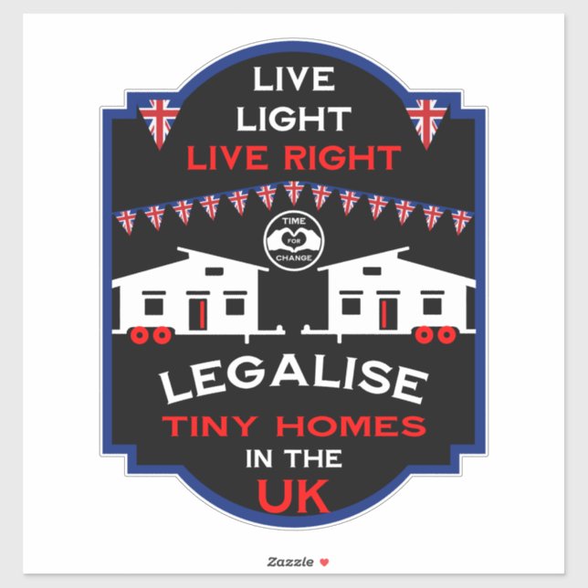 Adesivo Tiny House UK (Folha)