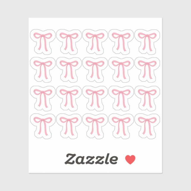 Adesivo Tiny latte bows planner (Folha)