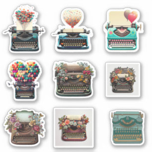 ADESIVO TIPETOR DE VINTAGEM COM FLORES PARA SCRAPBOOKS