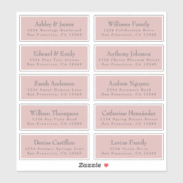 Adesivo Típica Chic Típica Cor-de-Rosa Casamento de Convid