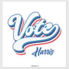 Adesivo Tipografia eleitoral de voto