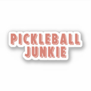 Adesivo Tipografia Retroativa de Junkie Pickleball
