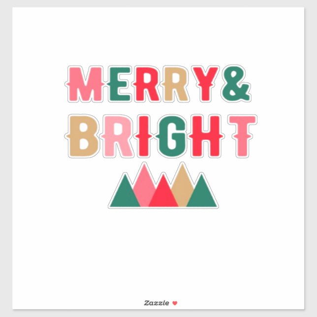 Adesivo Tipografia Verde Vermelho e Castanho (Folha)