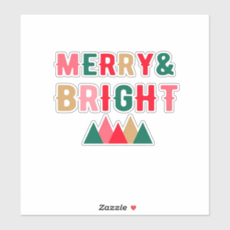 Adesivo Tipografia Verde Vermelho e Castanho