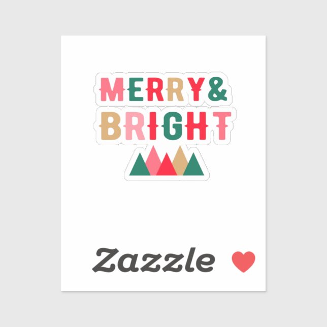 Adesivo Tipografia Verde Vermelho e Castanho (Folha)