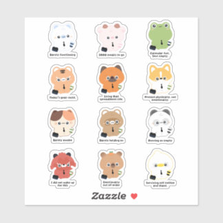 Adesivo Tired Animals