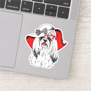 Adesivo Tiro da forma de Yorkie