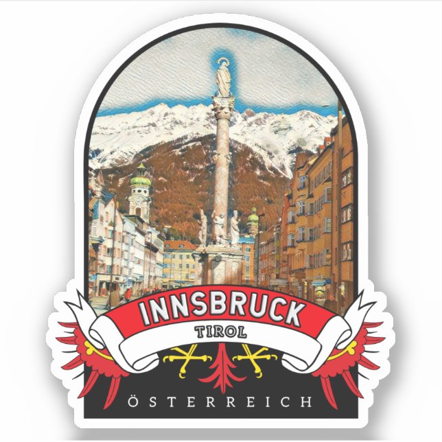 Adesivo Tiro Innsbruck Österreich Souvenir (Frente)
