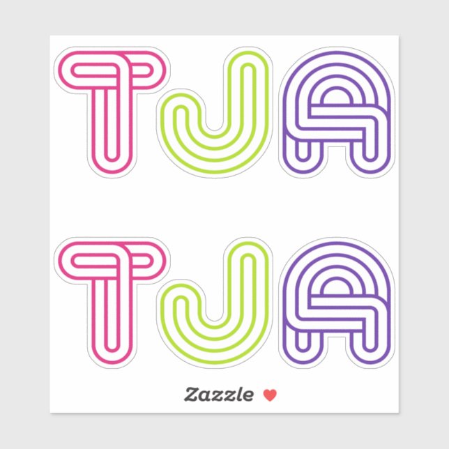 Adesivo Tja, alemão, Deutsches Wort (Folha)