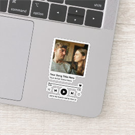 Adesivo Tocador de Música de Foto Personalizada Presente d