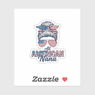 Adesivo Toda Avó Americana Desenho Vetorial de Coque Desar