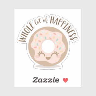 Adesivo Toda Rosquinha de Felicidade do Estilo Kawaii Boni