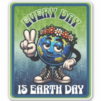 Adesivo Todo Dia é Dia da Terra