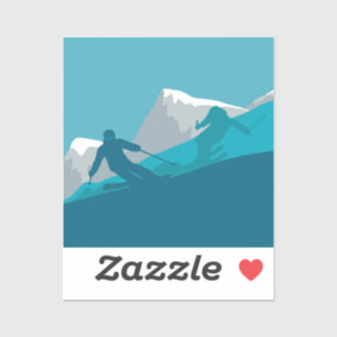 Adesivo Todo esqui de montanha