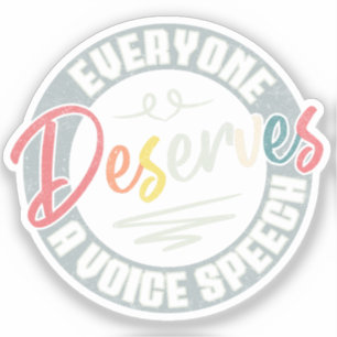 Adesivo Todos Merecem Uma Vintagem SLP De Voz