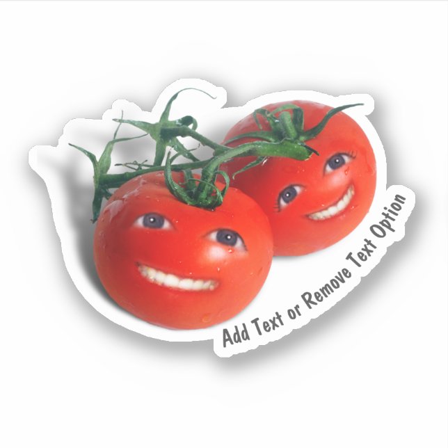 Adesivo Tomates Cereja Sorridente (Frente)