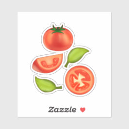 Adesivo Tomates E Folhas De Orégãos