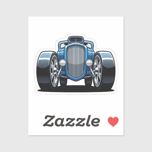 Adesivo Toon Hotrod Art  (Folha)