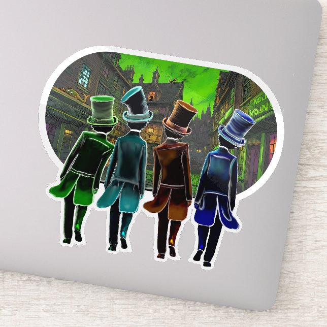 Adesivo Top Hat Design (Detalhe)