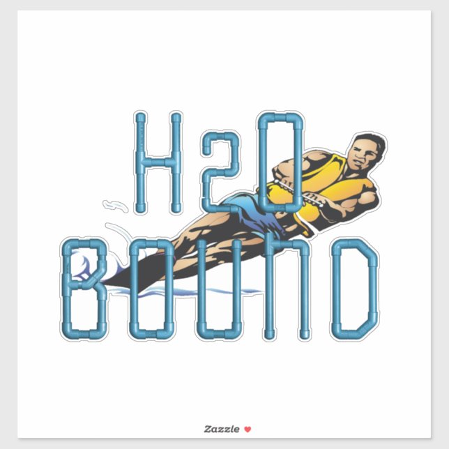 Adesivo TOP Water Skiing (Folha)