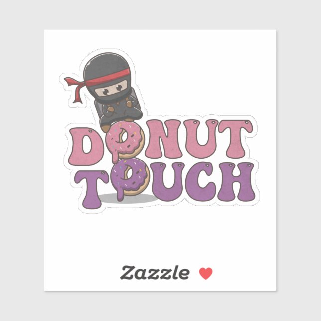 Adesivo Toque de rosquinha! (Folha)