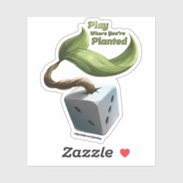 Adesivo Toque onde você está plantado vinil Sticker