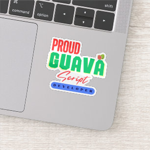 Adesivo Tornando-se um Desenvolvedor da Linguagem GuavaScr