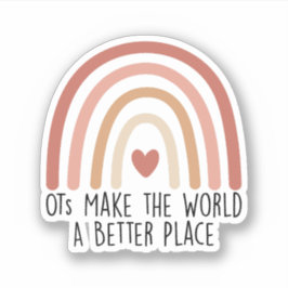 Adesivo Tornar o mundo um lugar melhor, ocupacional