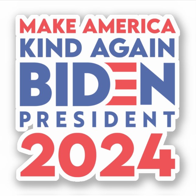 Adesivo Torne a América mais uma vez Biden Presidente 2024 (Frente)